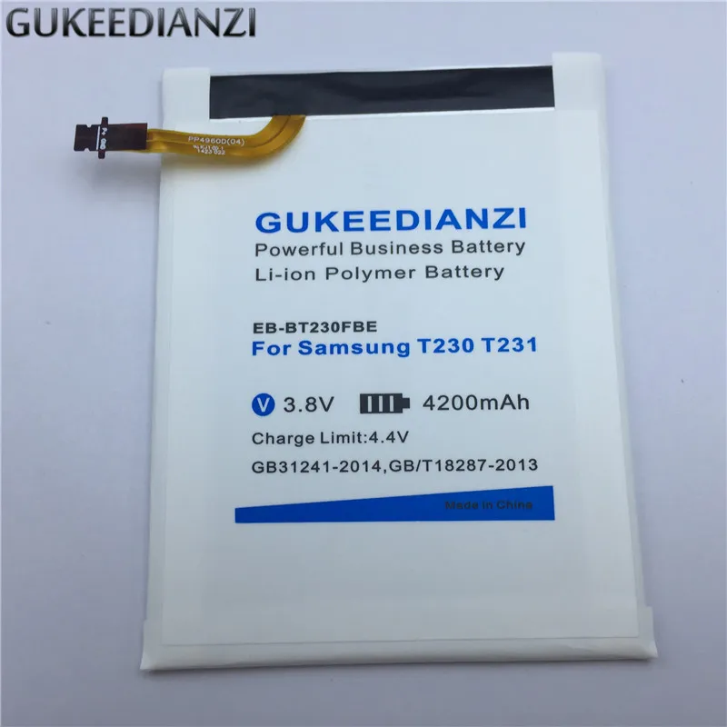 

GUKEEDIANZI EB-BT230FBE Tablet Li-ion Battery 4200mAh For Samsung GALAXY Tab 4 Nook T230 T231 T235 SM-T230 SM-T231 SM-T235