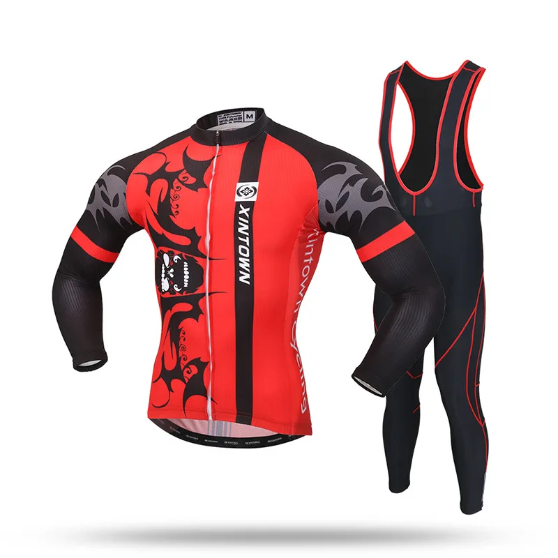 Xintown New Sets Sportswear Long Sleeve Cycling Jersey Bicycling Shirts