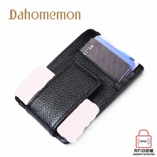 Натуральная кожа мини унисекс бизнес-держатель для карт женский маленький тонкий ID Bank чехол для кредитных карт мужские принадлежности для хранения RFID Блокировка