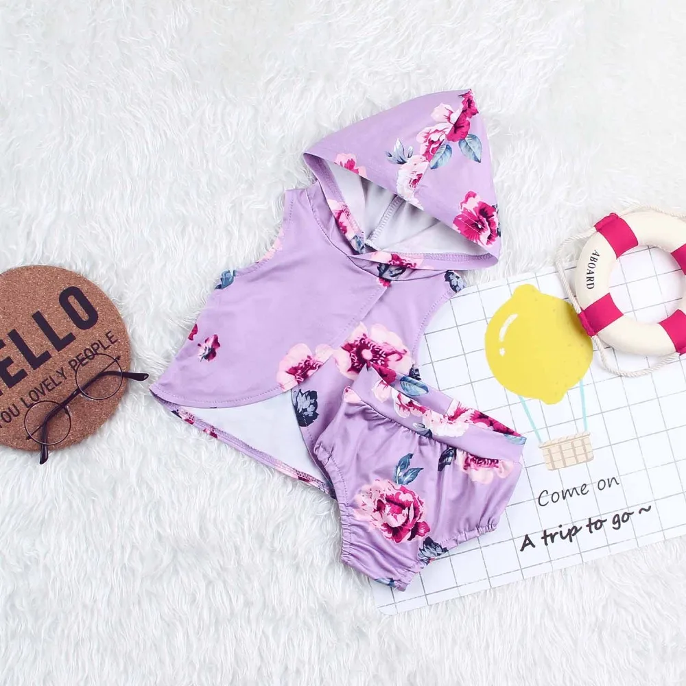 

Newborn Baby Girl T-Shirt Bottoms Outfits 2pcs Fashion Flower Print Toddler Infantil Sport Suits Children Cotton Tracksuits 0-2T
