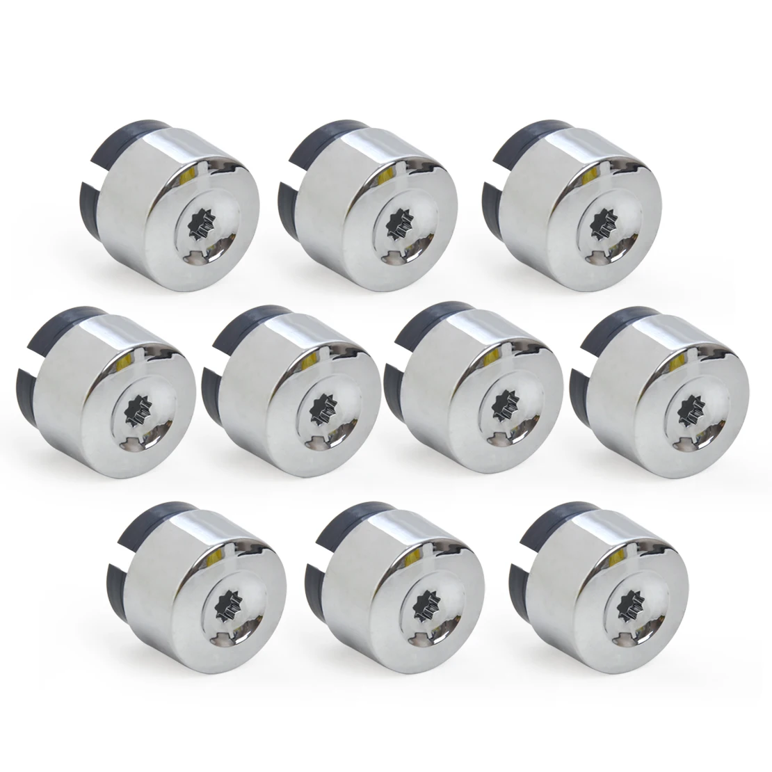 10pcs Chrome Wheel Nut Caps 7L6 601 173A For VW Touareg 2004-2014 wheel nut covers bolt nut covers screw caps motorcycle screw caps