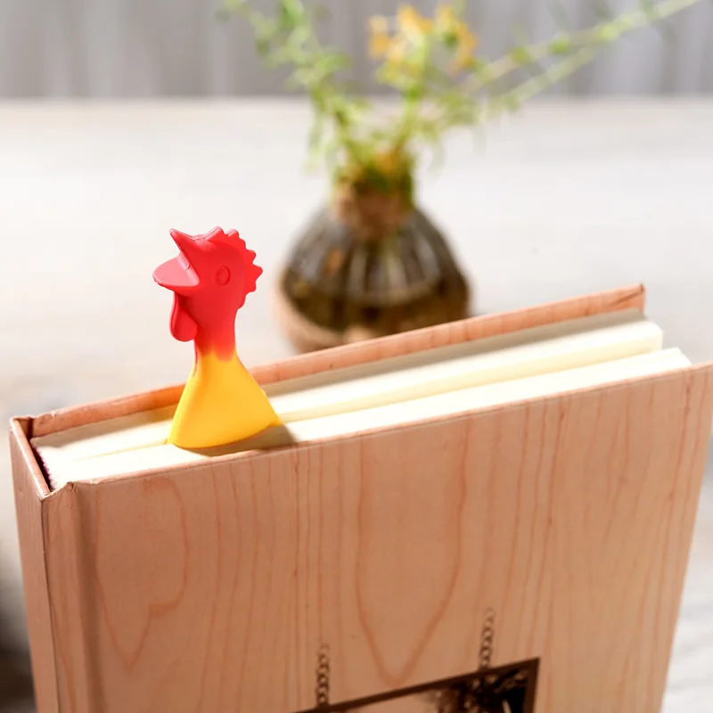 

1PCS Cute Animals Style Chicken Bookmark Kawaii 8 Styles PP Bookmarks For Books Children Gift Office & School Supplies