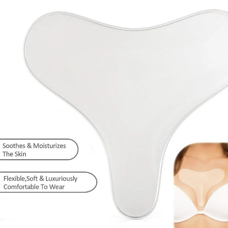 Reusable Transparent Anti Wrinkle Silicone Chest Pad-4