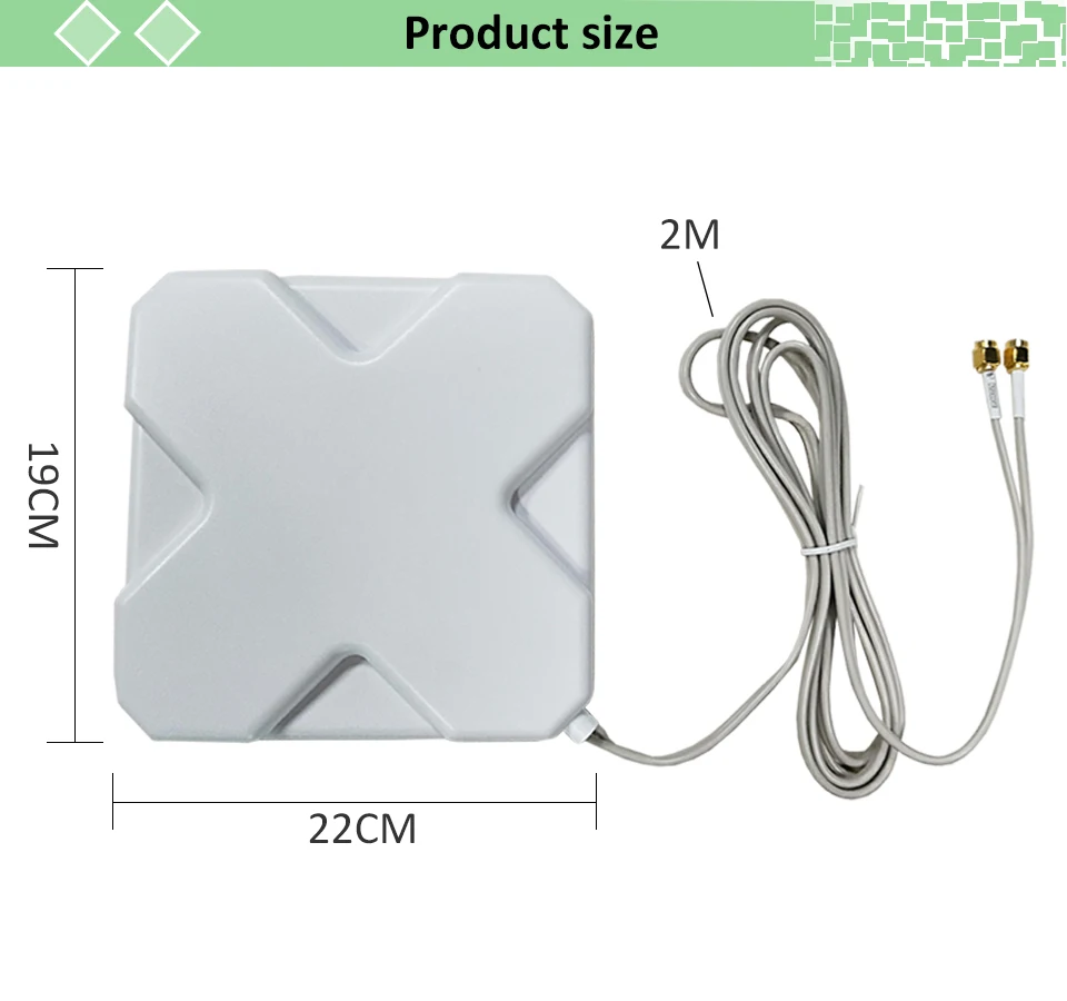 3g 4G LTE антенна SMA Мужской 2 м кабель 35dBi 2* SMA разъем для 4 г модем маршрутизатор+ адаптер SMA женский к CRC9 мужской разъем