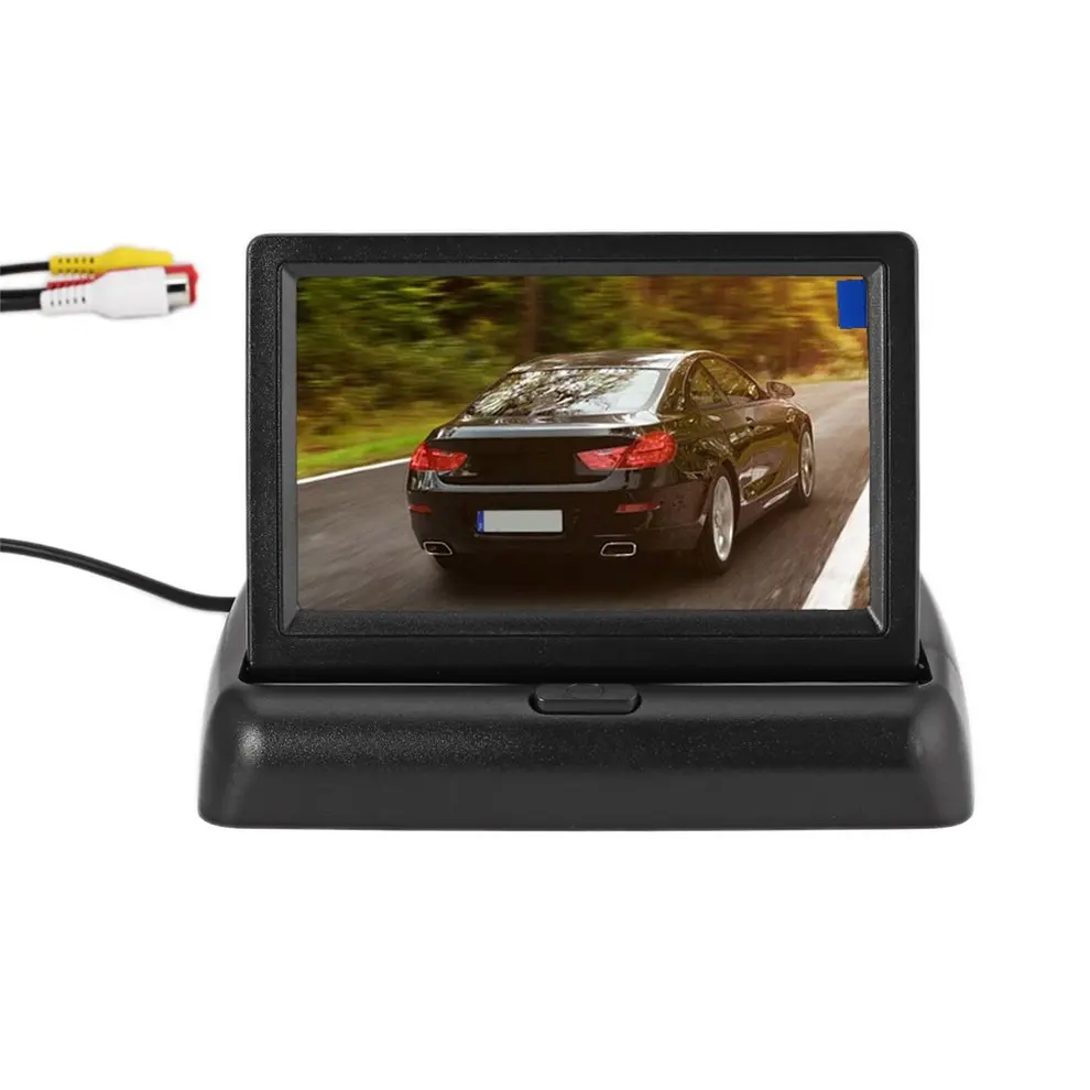 

Auto Reversing Assistance Kit with Folding Display+170 Degree Rear View Butterfly Camera Waterproof Car Backup Parking System