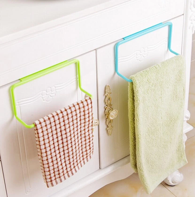 

Door Tea Towel Rack Bar Hanging Holder Rail Organizer Bathroom Cabinet Cupboard Hanger Kitchen Accessories