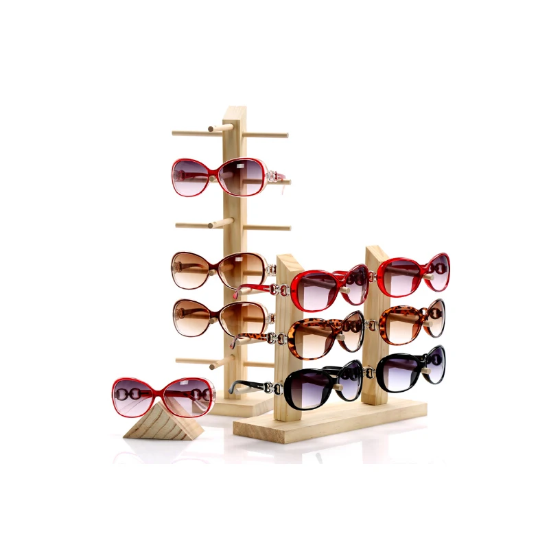 Wood Sunglasses Stand Jewelry Organizer Woods Jewelry Stand Glasses Holder Glasses rack Jewelry Display Wooden Rack A282 Jewelry Packaging