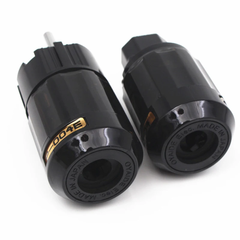 Hi End пар покрытого родием P 004E SCHUKO EU Мощность Plug & C 004 разъемы IEC для Fi аудио Кабель