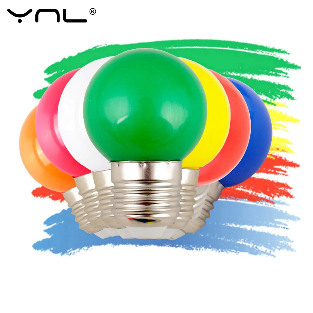 Светодиодная лампа 20 шт. цветная E27 G45 220 В SMD 2835|bombilla e27|e27 g45lampada led |
