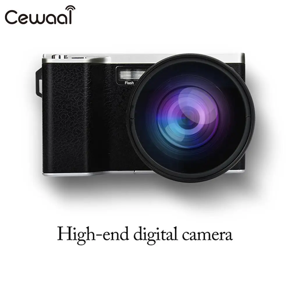 Camcorder HD Camera IPS Touch Screen 24MP CMOS Support SD Card Highly Sensitive High Performance DSLR 12X optical zoom camera