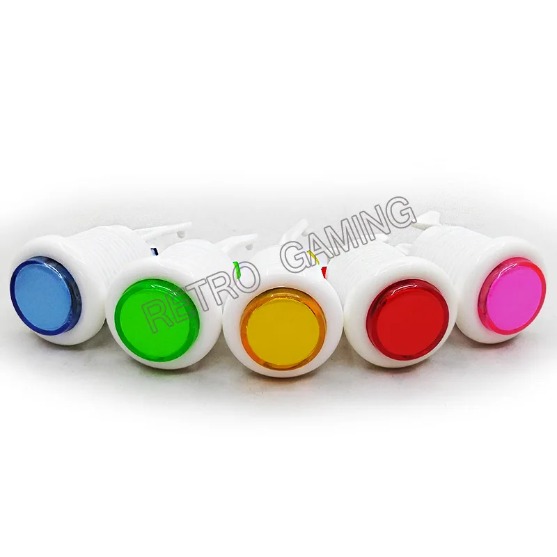 

100pcs/lot American syle push button with microswitch for arcade cabinet game machines replacement 5 colors