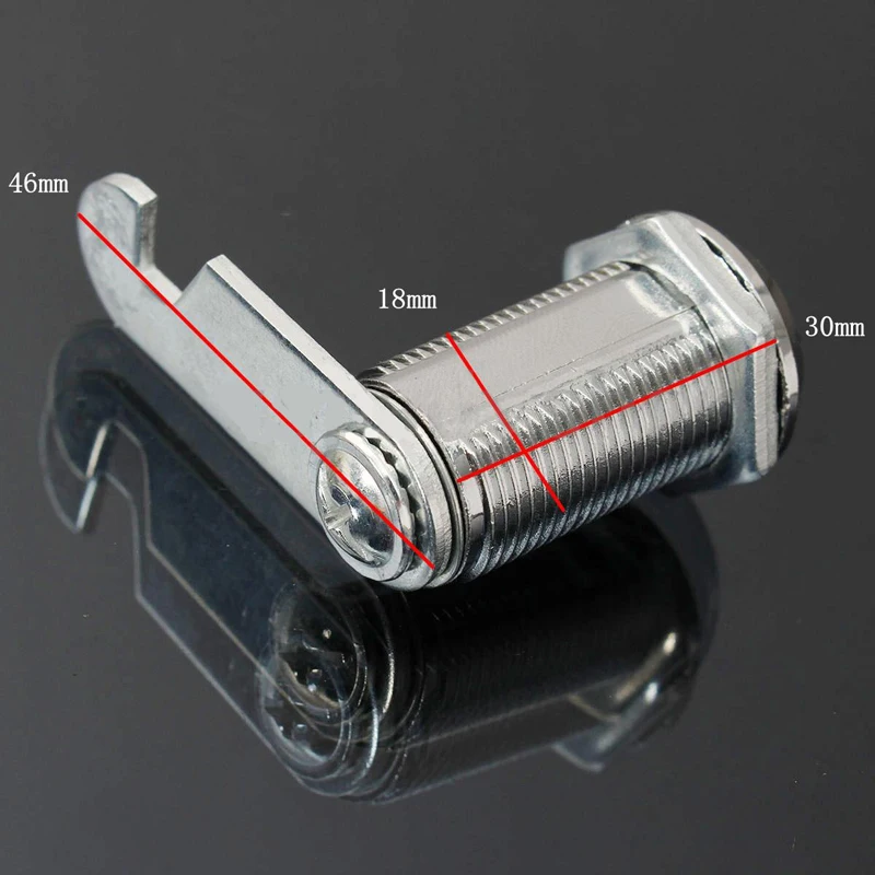 16/20/25/30mm Cam Lock Door Cabinet Mailbox Drawer Cupboard Locker + 2 Keys DIY Cabinet Tools