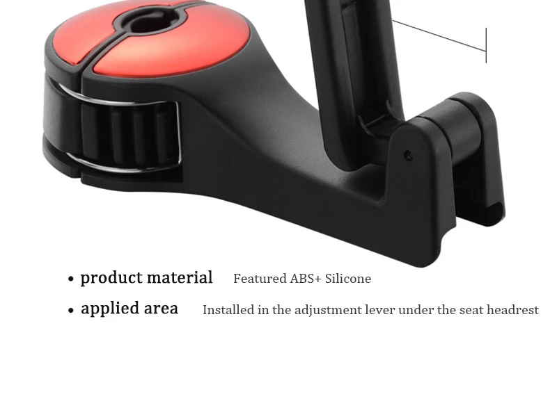 4-" подставка для мобильного телефона в автомобиль крючок в изголовье и подставки авто заднее сиденье сумка тканевая Вешалка Органайзер 4 цвета с зажимом держатель для телефона
