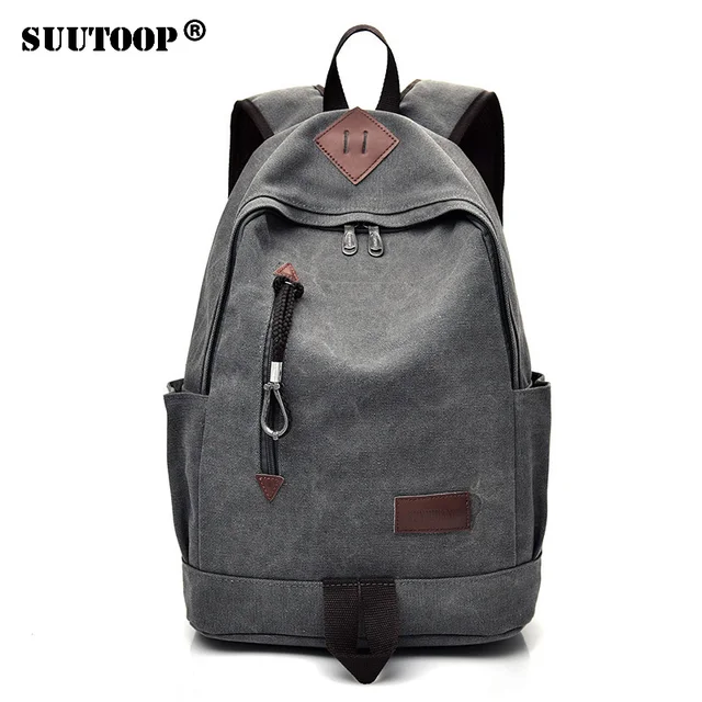 US $12.65 Mens bags Fashion Travel Male Backpack Canvas Unisex Sports School bag Pack for Teenage Boys Bookb