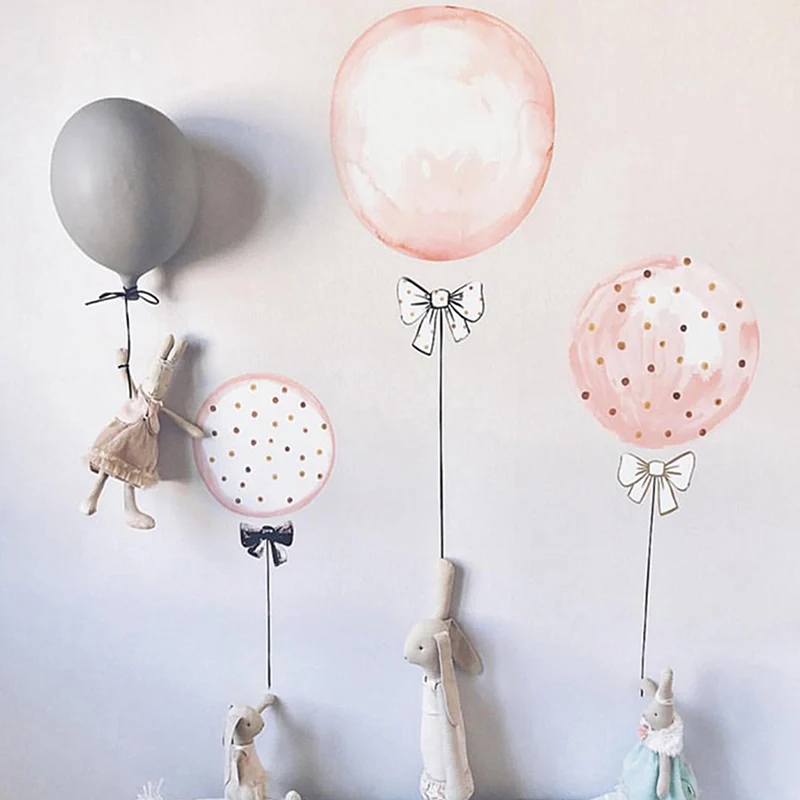 

Cartoon Balloon Decoration Wall Stickers Flamingo Decal for Kids Room Nursery Baby Girl Children Bedroom Nordic Style Wall Decor