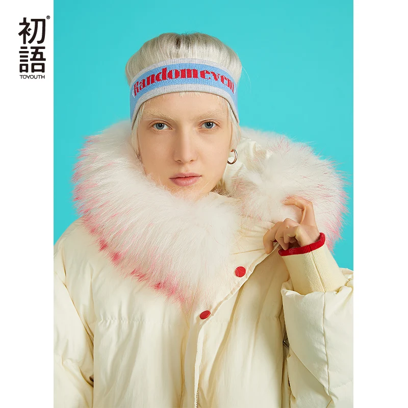 Toyouth утка вниз фугу пальто хорошее качество дамы утолщение длинное Harajuku