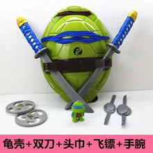Ninja Tortoise COS Dressed Weapon Suit Turtle Shell Eye Mask To Give Toddler Child Ninja Turtle Model Toy