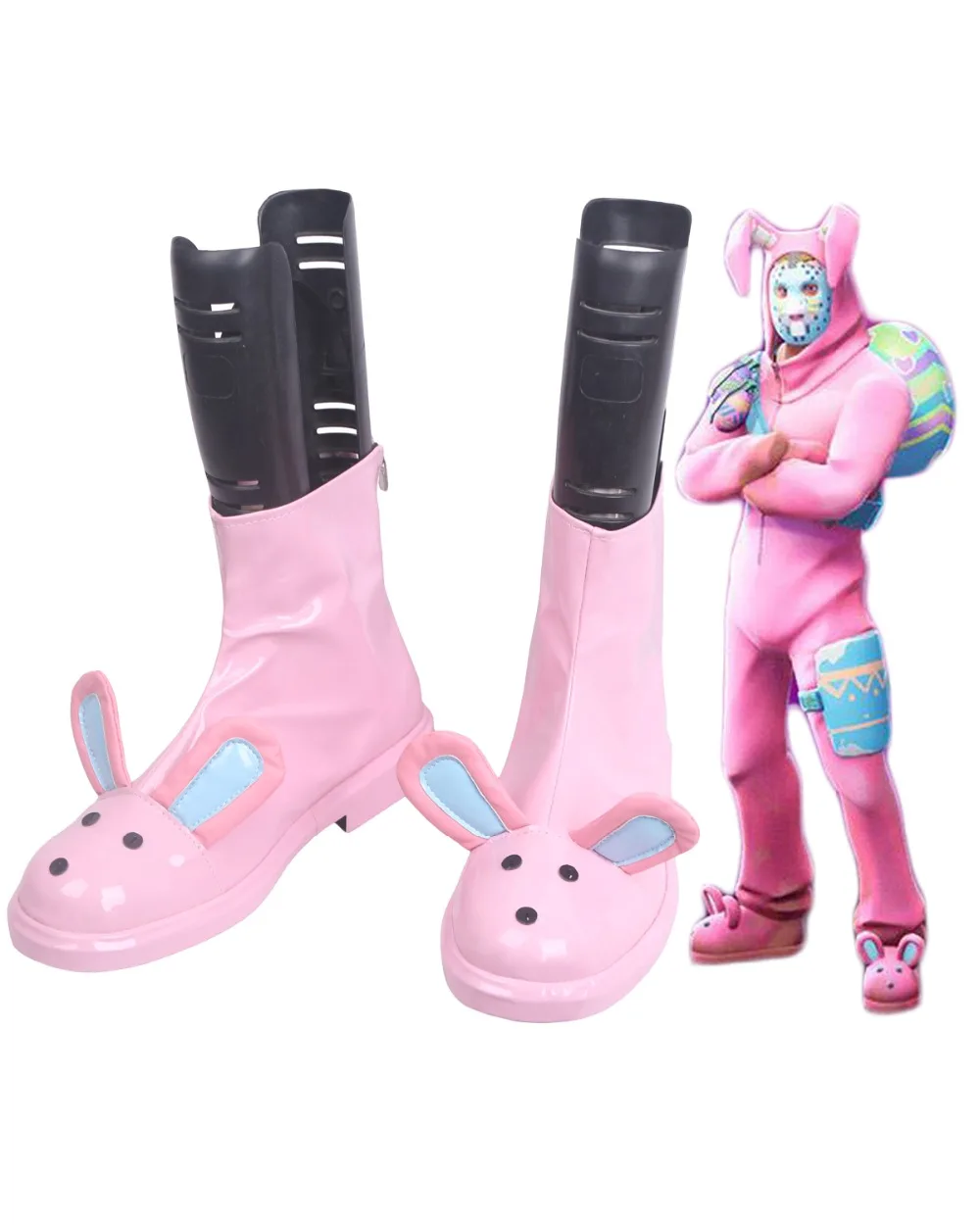 

Game Fortress Night Battle Rabbit Raider Pink Cosplay Boots Shoes Custom Made