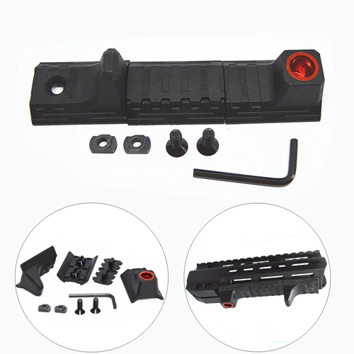Высокое качество 5-7-9-11-13-слоты M LOK Rail базовый сегмент Handguard раздел авиационный полимер Picatinny Weaver для охоты - Цвет: M-hushou