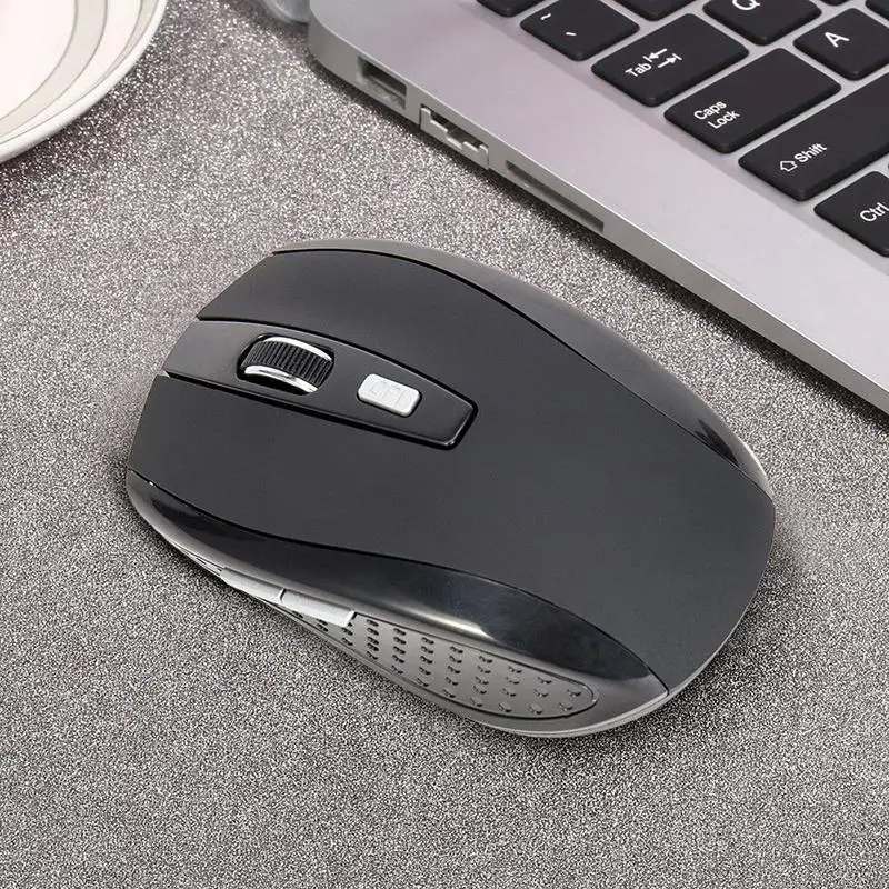 2.4GHZ Portable Wireless Mouse 6 Keys USB Receiver Cordless Optical Scroll Mouse for PC Laptop Desktop Universal Computer Perip