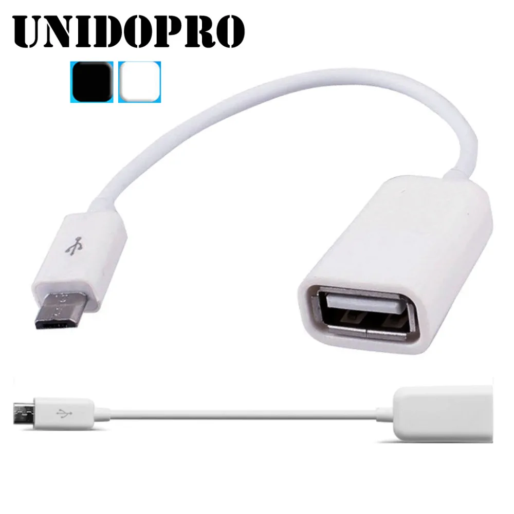 UNIDOPRO Micro USB OTG кабель для передачи данных Мужской к женскому адаптер Samsung Android