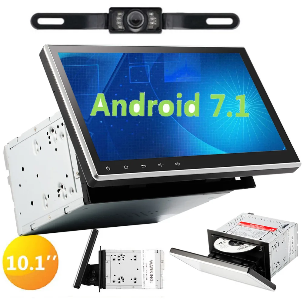 

Double 2 Din Car Radio Stereo with Android 7.1 Autoradio 10.1 Inch Support GPS Navigation Bluetooth WIFI 3G 4G OBD2 FM AM RDS