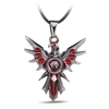 Collier avec pendentif en métal avec chaîne en cuir, bouclier de la ligue, LOL, Leona, cadeaux de noël, qualité supérieure ► Photo 1/6