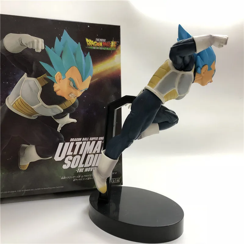 Dragon Ball Z темно-синяя Gogeta Goku Vegeta Ultimate Soldier Movie Ver. Против Супер броли битва ПВХ экшн-фигурка Драконий жемчуг зет 23 см