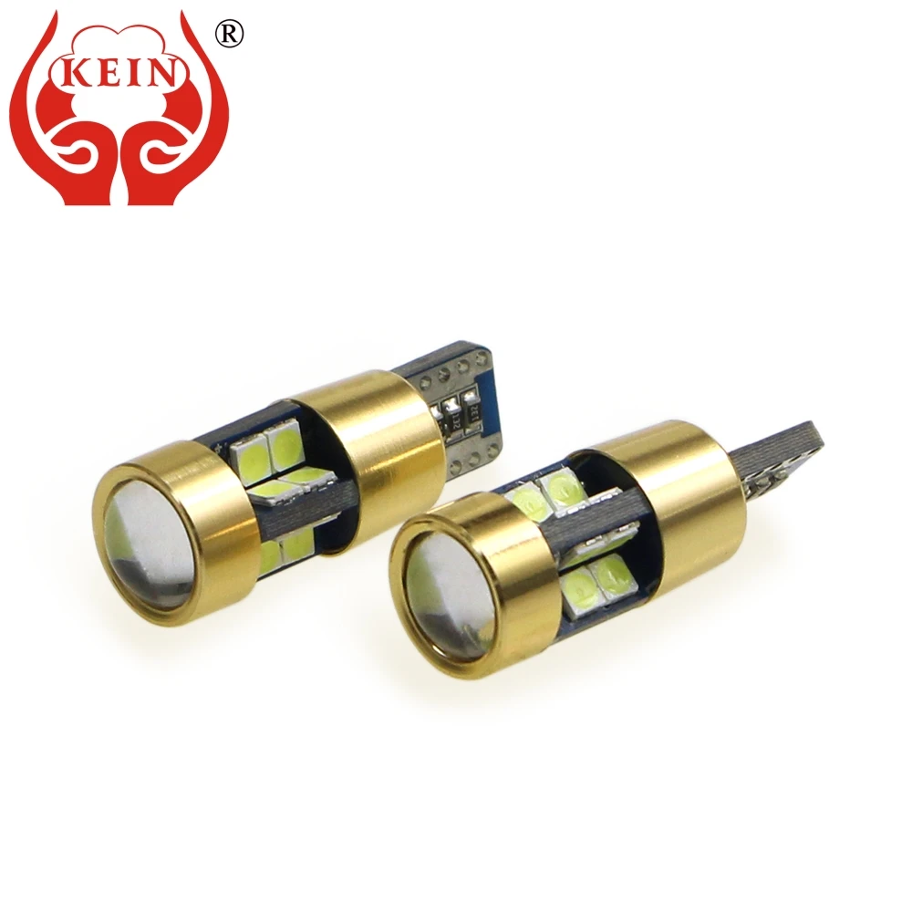 

KEIN 4PCS w5w led t10 car light 19smd 3030 Nonpolarity auto side wedge reading license plate lights 194 168 lamp 12V car styling