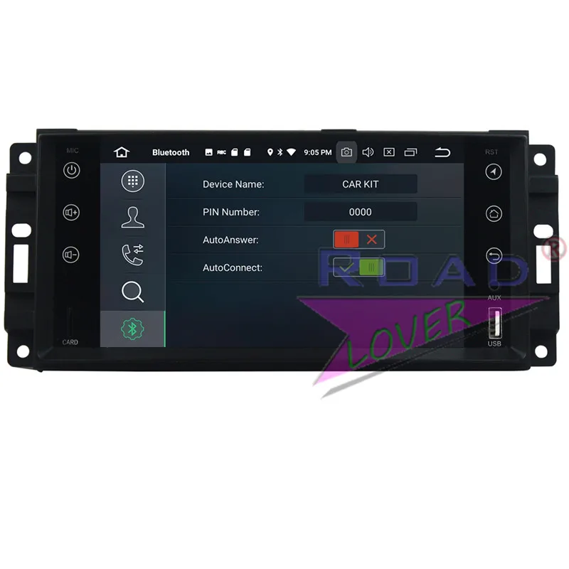 Sale Roadlover Android 9.0 Car GPS Navi Player For Jeep Compass Wrangler Journey Grand Cherokee 2010 Sebring 2006 300C Stereo NO DVD 2