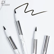 Pudaier Yeni 1 Adet NaturalWomen Makyaj Yumuşak Kafa Siyah Sıvı Eyeliner Kalem Su Geçirmez ter geçirmez Göz Kalemi Kalem Kozmetik TSLM2