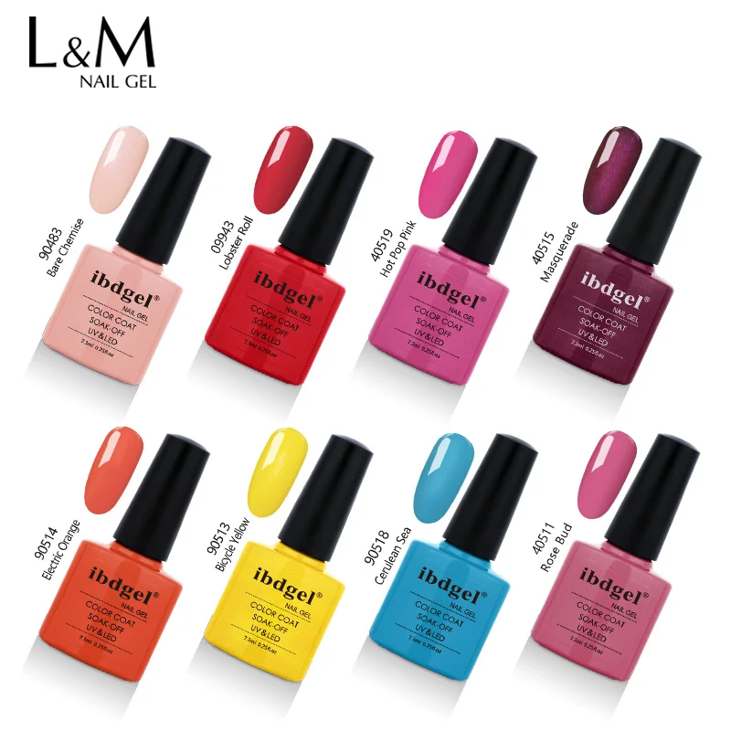 

40 Bottles Guangdong Suppliers Professional Beauty Nude Pink Colored UV Gel Polish Organic Gel Nail Polish Glue Tools