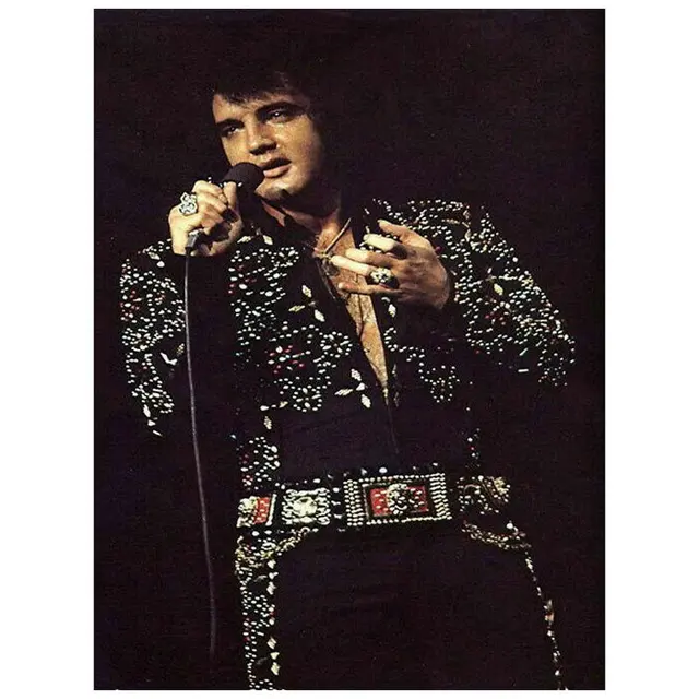 5D Diamond Mosaic Elvis Presley Singing Icon Diamond Painting Full
