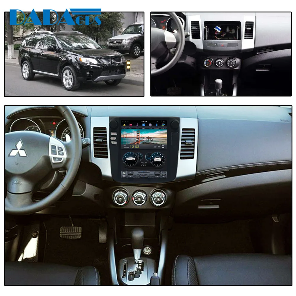 Sale Tesla style Android Car Radio Player For Mitsubishi Outlander 2006~2012For Citroen C-Crosser for Peugeot 4007 GPS Map Navigation 1