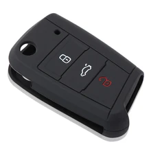 Силиконовый чехол для ключей для Volkswagen VW Golf 7 GTI R MK7 Tiguan для Skoda Octavia A7 для Seat Leon Ibiza Key Portect