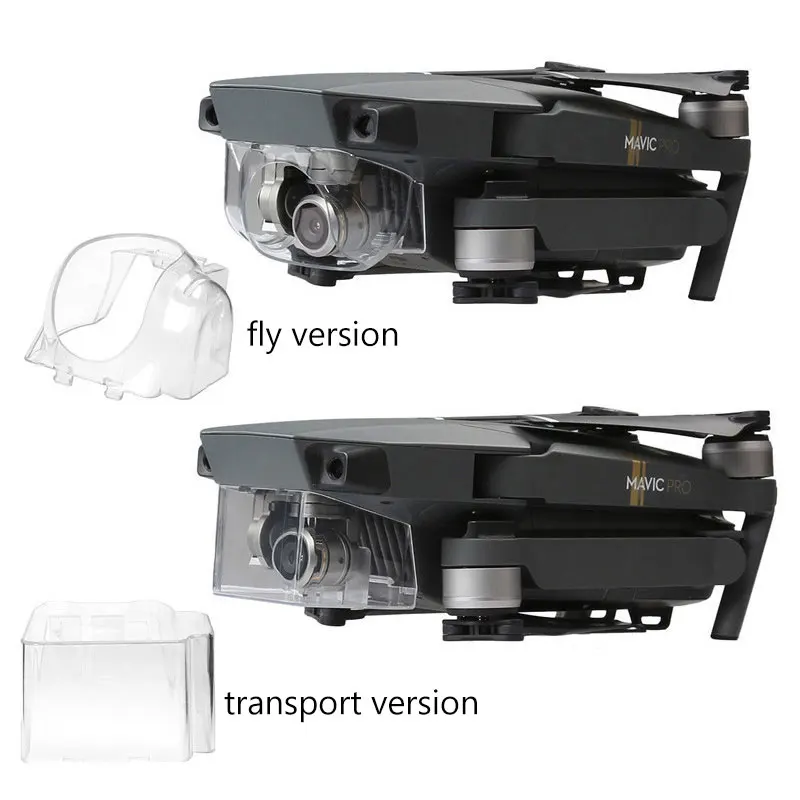 2pcs For DJI Mavic Pro Camera Lens Gimbal Sun Hood Shade Transport Flight Prop Protector Cover Lens Hood for Mavic Pro Drone accessories (1)