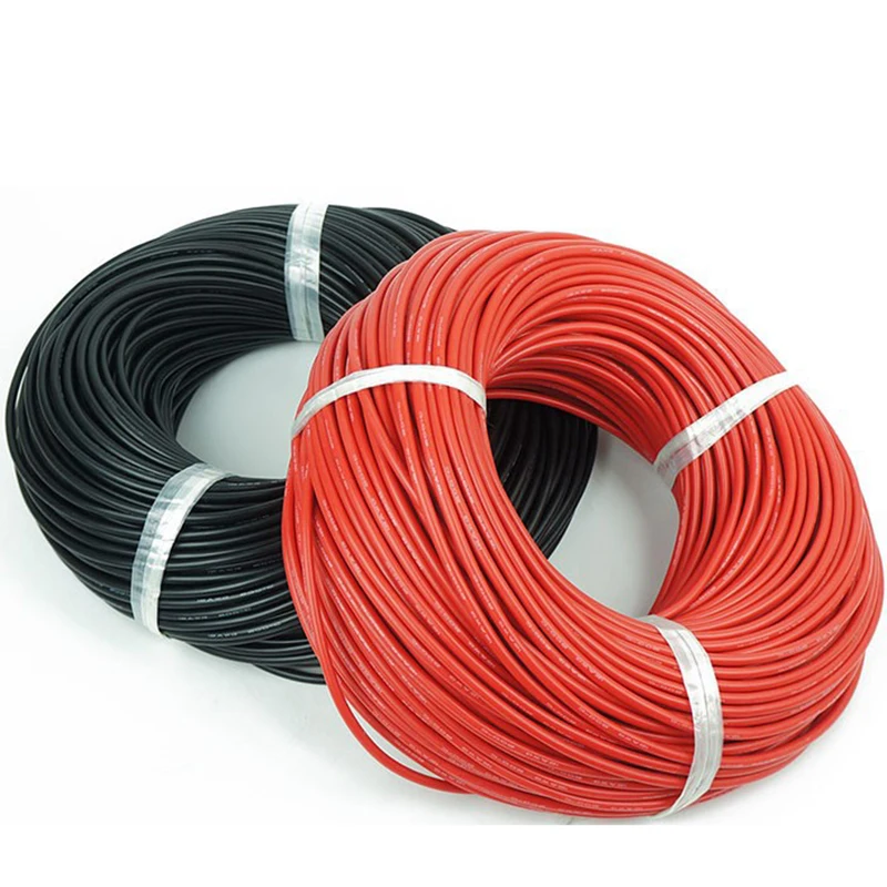 Силиконовый кабель Aerops красный черный 8AWG 10AWG 12AWG 14AWG 16AWG 18AWG 20AWG 22AWG термостойкий