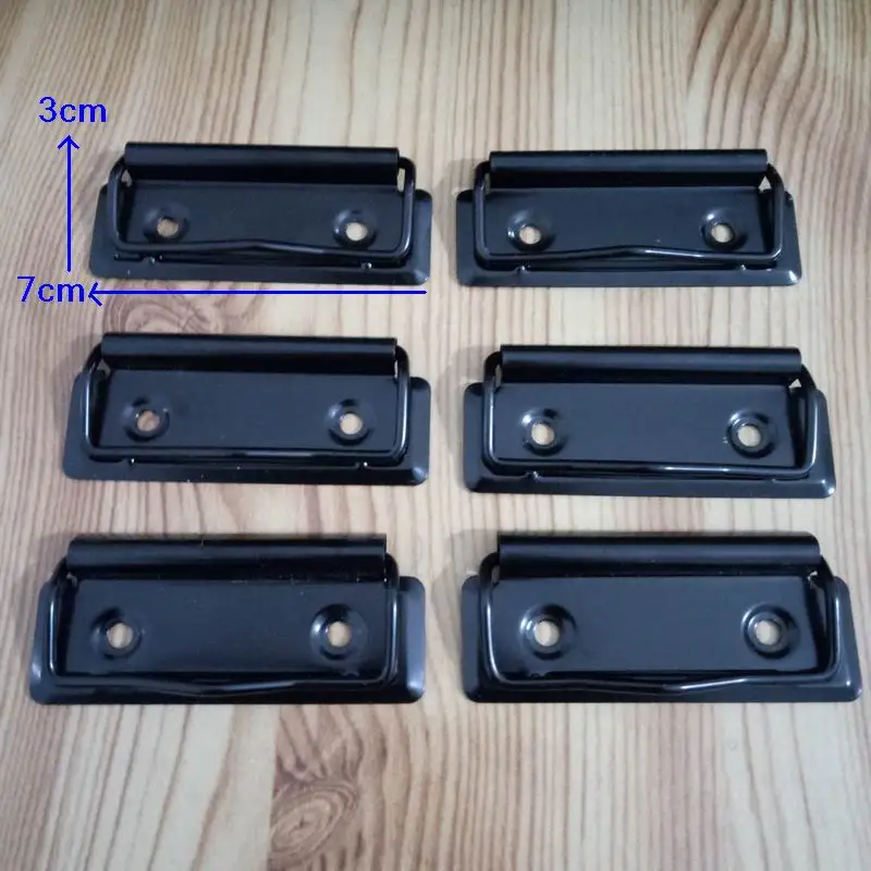 500PCS 블랙 고품질 금속 바인더 워드 패드 클립 쓰기 보드 클램프