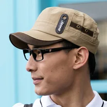 Summer cap hat baseball cap sun shading Flat Top Men Hat font b snapback b font