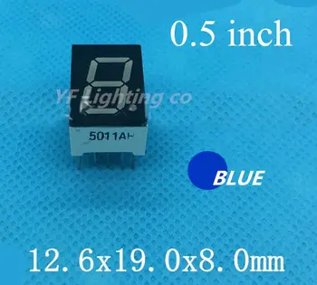 

20PCS/LOT 0.5 inch 1 Bit 7 Segment BLUE LED Display 0.5" 0.5in Digital Tube Common anode(Nixie tube)