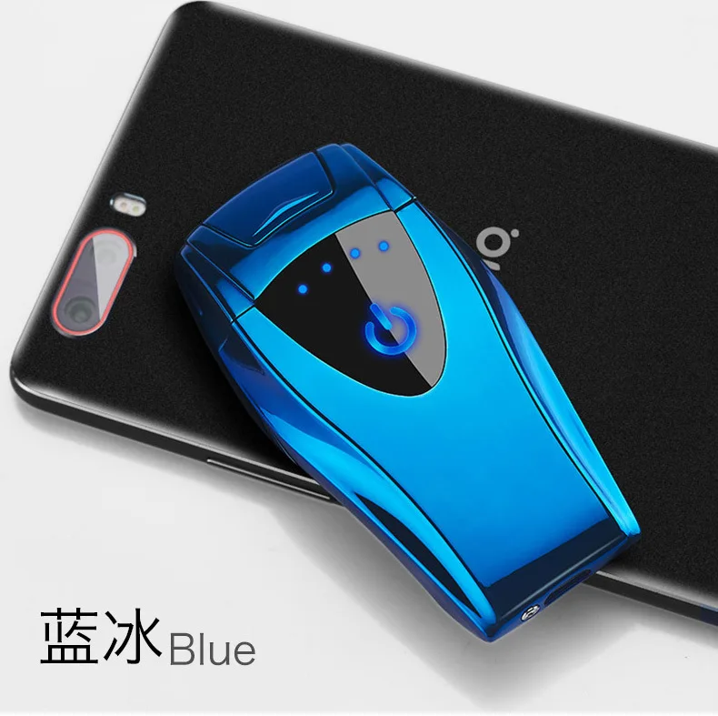 Новый сенсорный Сенсор USB прикуривателя двойной ветрозащитный прикуриватель металлический беспламенный электронный плазменная