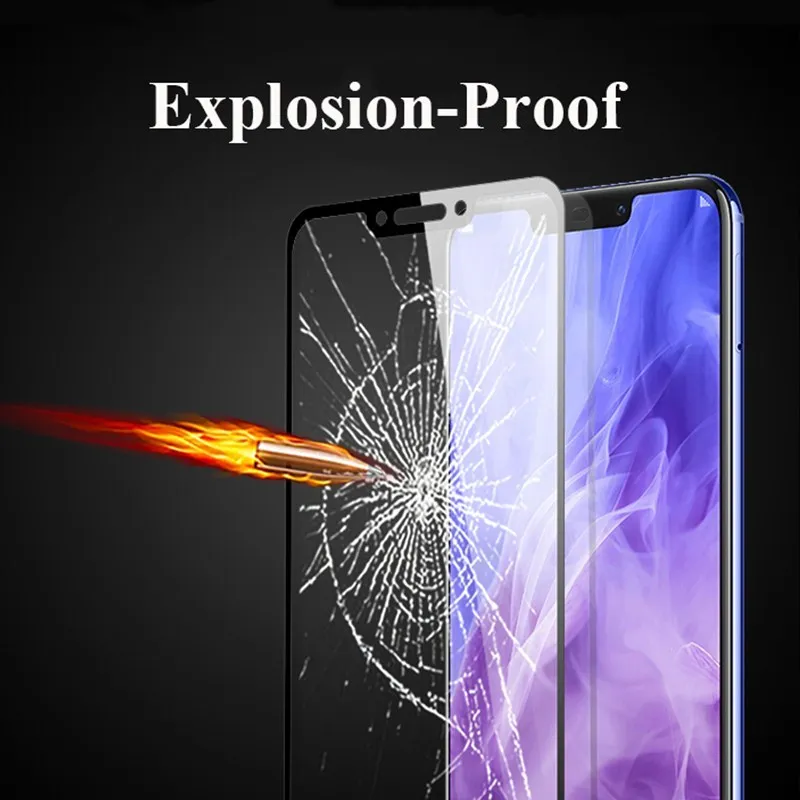Защита экрана для Huawei p20 pro lite Полное покрытие закаленное стекло Huaweii huawey Huawai p 20 light