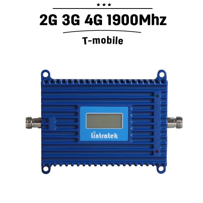 Lintratek GSM 2G 3G 1900mhz Cell Phone Repeater Mobile Cellular Signal Booster 70dB Gain 20dBm Power ALC Amplifier Home#32