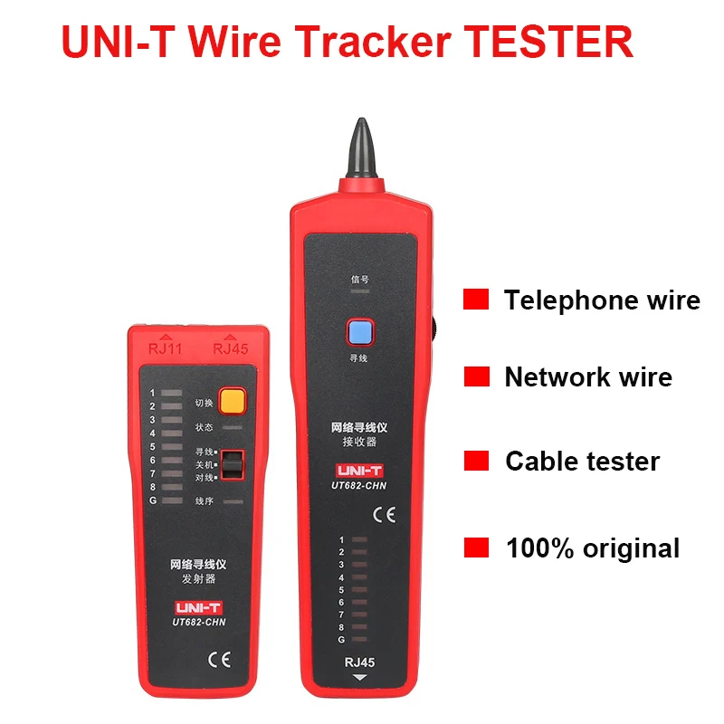 

UNI-T UT682 multifunctional cable Wire Tracker tracer detector tester telephone wire line tester network cable tester tracker