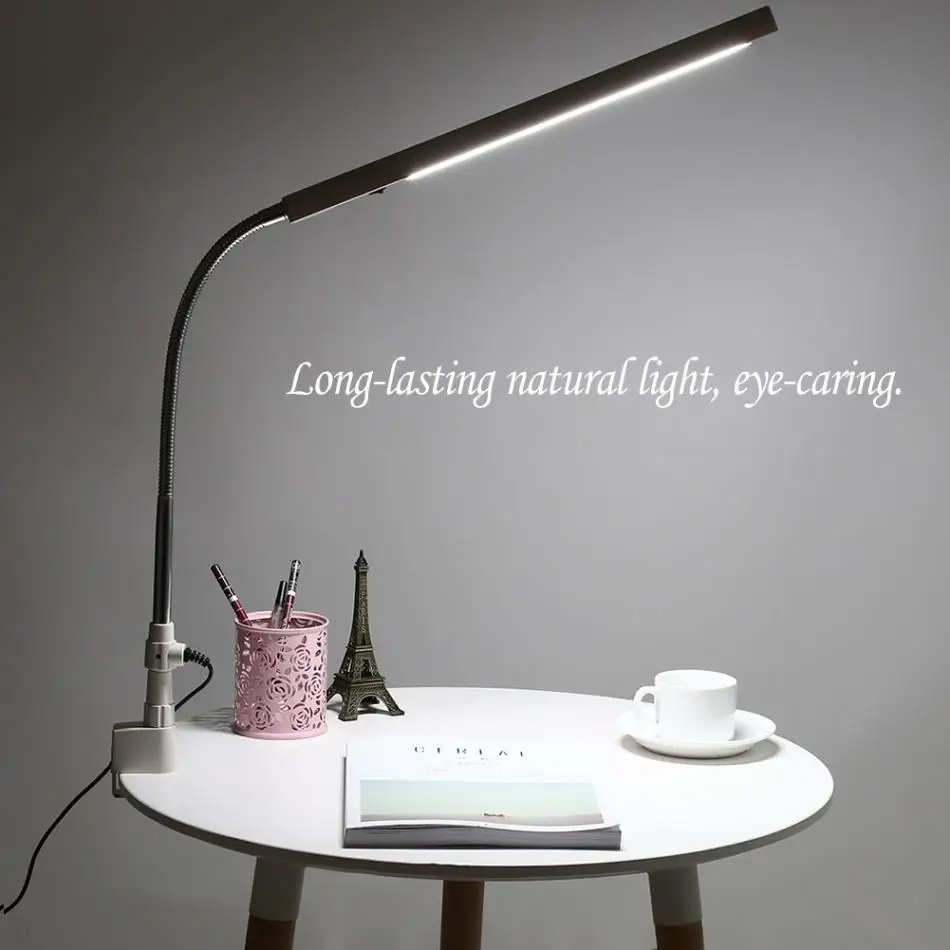 360 Degree Rotation Ultra-slim Metal Arm Eye-caring Manicure Reading Office Desk  Lamp Led Tattoo Nail Art Table Lamp Cold Lights - Manicure Tools -  AliExpress
