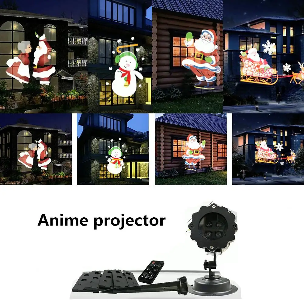 

HobbyLane Christmas Series Pattern LED Projector Light with 6 Slide Cards Indoor Outdoor Garden Lamp Decorative Lights