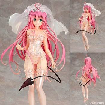 

Collectible Sexy Girl Figure To Love Anime Lala Satalin Deviluke Lingerie Wedding Dress Boxed 26cm PVC Action Figure Model Doll