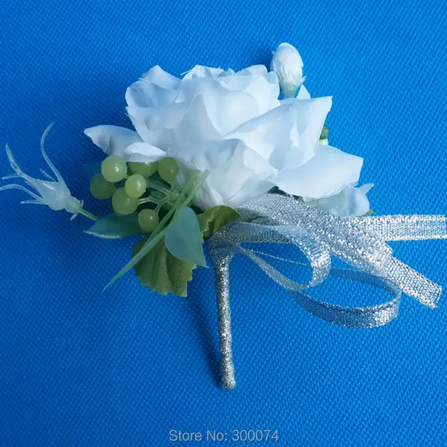 2pc Silk Wedding Boutonniere For Groom Or Groomsmen Artificial Rose 2pc Silk Wedding Boutonniere For Groom Or Groomsmen Artificial Rose Bud Brooch Decorative Flowers Corsage