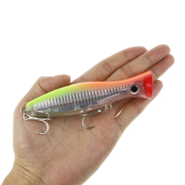 1 Piece Popper Fishing Lure 12cm 40g Topwater Artificial Hard Bait Poper  Bait Swimbait Sea Fishing Lure Rattling - AliExpress