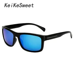 KeiKeSweet Для мужчин Спорт Поляризованные Горячие Брендовая Дизайнерская обувь очки Squared солнцезащитные очки лучей Открытый вождения Топ